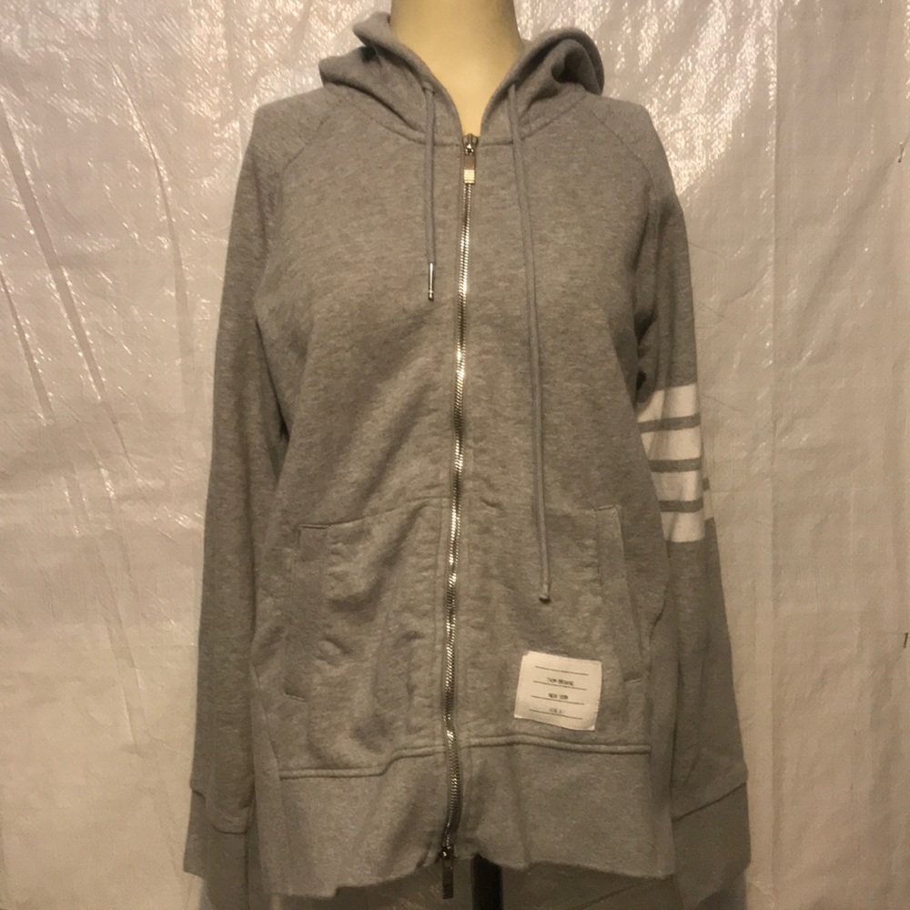 Thom Browne Zip Up Hoodie Jacket